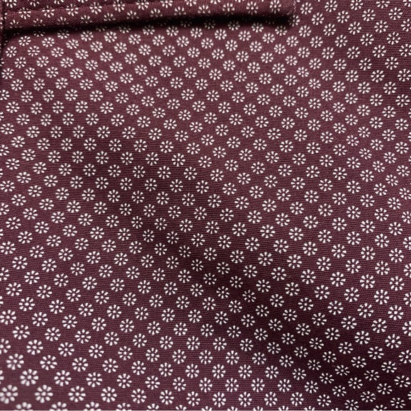 Apt. 9 Burgundy Premier Flex Slim Fit Button Up Wrinkle Resistant Dress Shirt - Picture 3 of 7